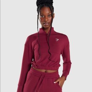 Gymshark Womens Medium Pippa Training Pullover Burgundy